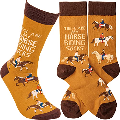 Primitives by Kathy These are My Horse Riding Socks Colorful Socks