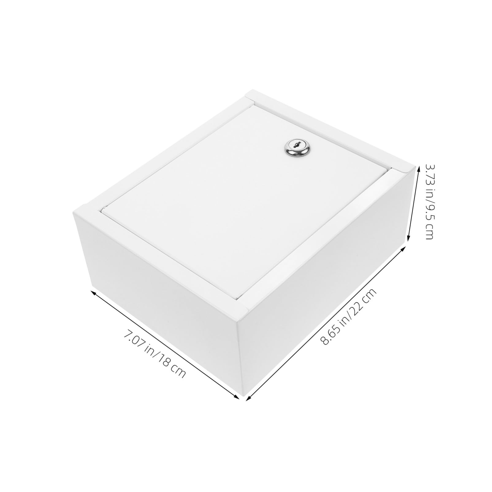 Caja de Leche de Hierro con Cerradura para Pared, Almacenamiento Seguro para Botellas de Leche y Correspondencia, Capacidad Adecuada para Jardín y Oficina