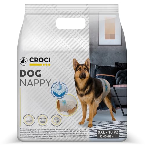 CROCI Perro pañales, 2 x -Large, 10 Unidades