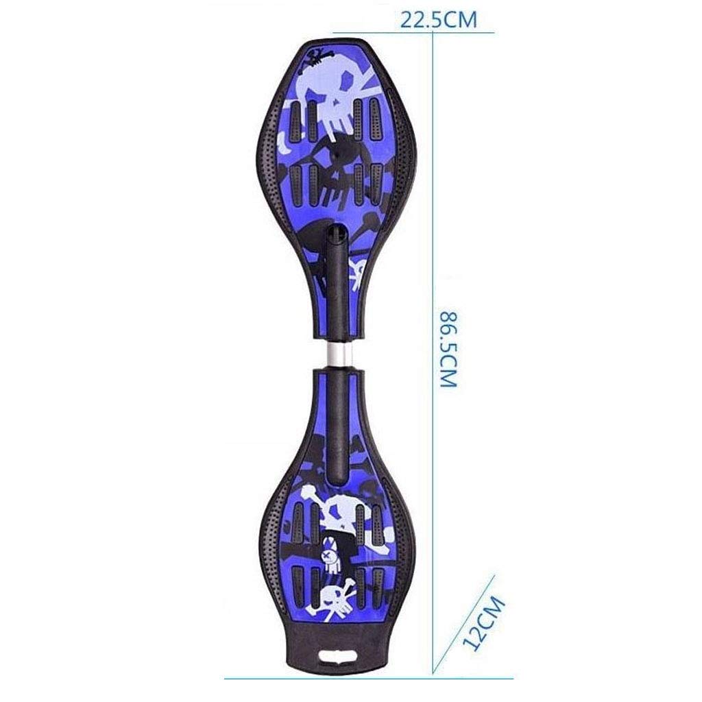 LZY YEENUO Patinetas Snake Board Caster Board Deck Professional Bright Caster Board Street Surfing Waveboard con Ruedas Light-Up Kit de Tabla de Ruedas Deportivas al Aire Libre