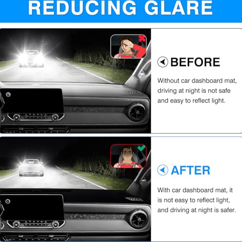 Image of Autorder Dashboard Cover Mat for 2023 2024 2025 2026 Chevy /Chevrolet Colorado Accessories Dash Cover Upgrade Velvet Dash Mat Sunshade Glare UV Rays Protector
