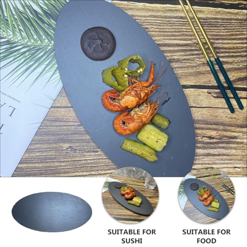 Plato ovalado para sushi IMIKEYA 30cm x 15cm x 0.7cm miniatura 4