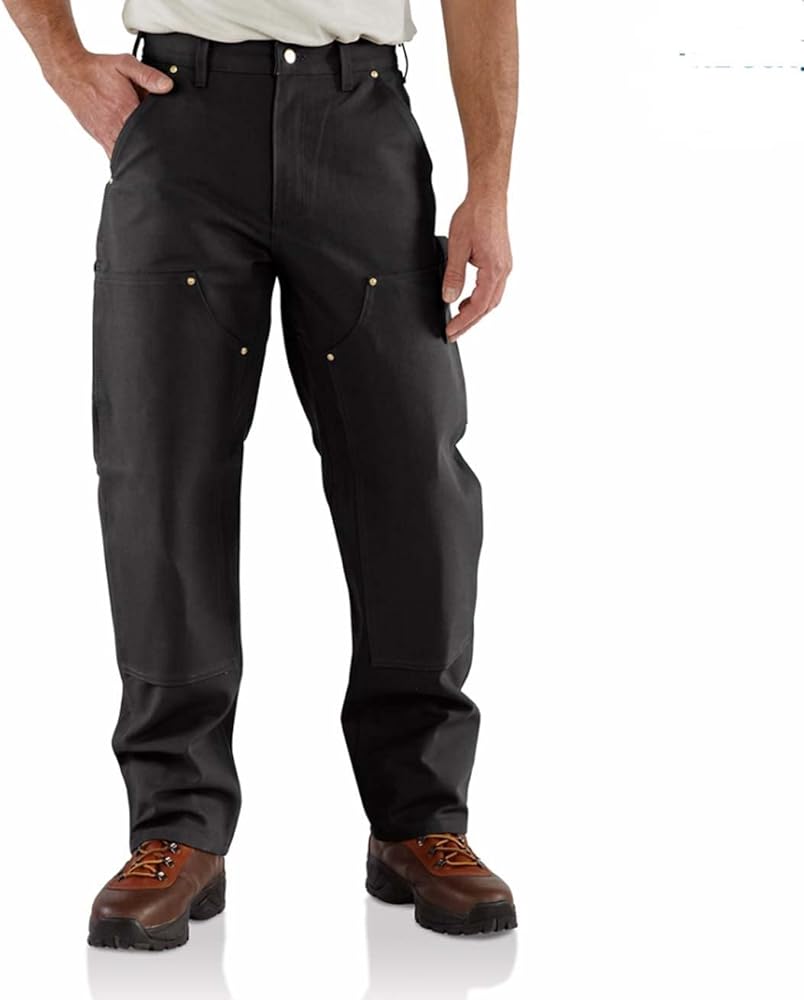 Carhartt Men's Firm Duck Double-Front Work Dungaree Pant B01