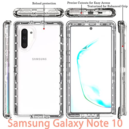 Coque Samsung Note 10 Crystal Clear durable en caoutchouc solide