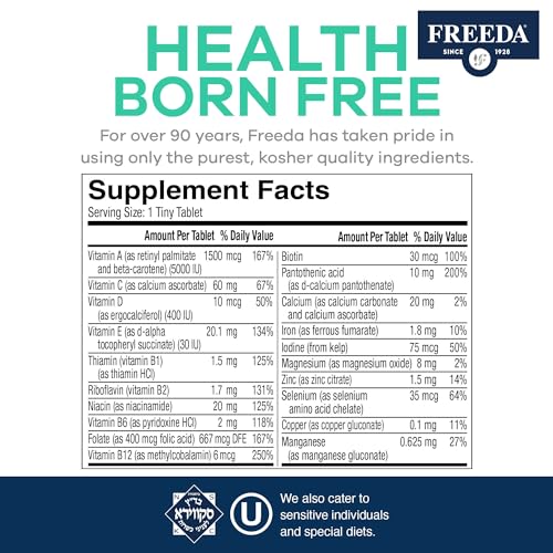 Freeda 0014-1 Vite Tiny Tablet - Moderate Multivitamin thumb #7