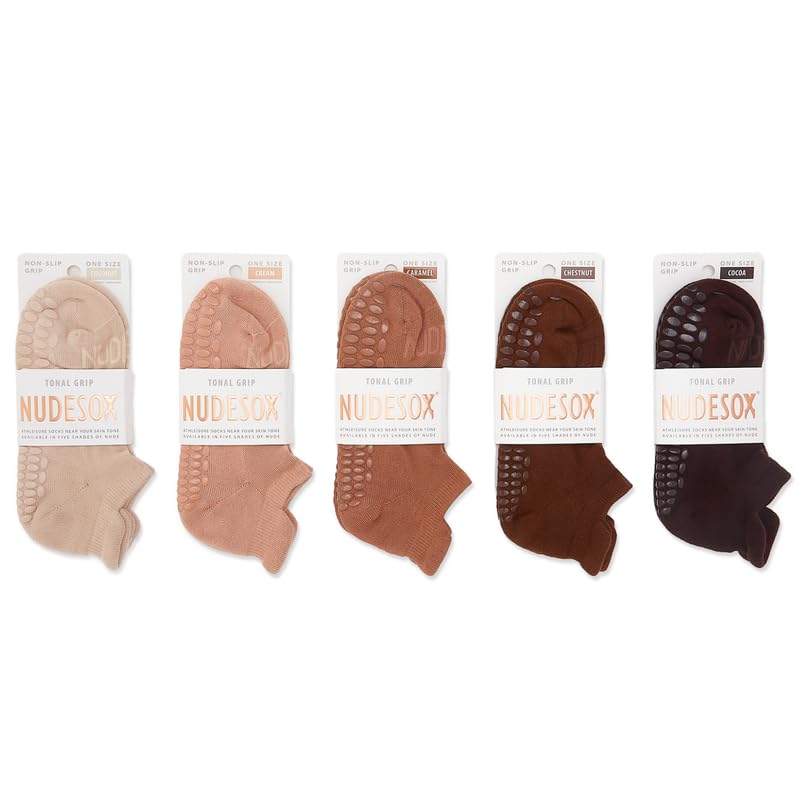 Grip Socks Womens No Show Skin Tone Socks2