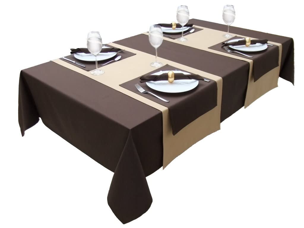 Hoogwaardige tafelloper, tafellinnen van 100% katoen, collectie concept, kleur en grootte naar keuze (tafelloper - 40x250cm, dennengroen