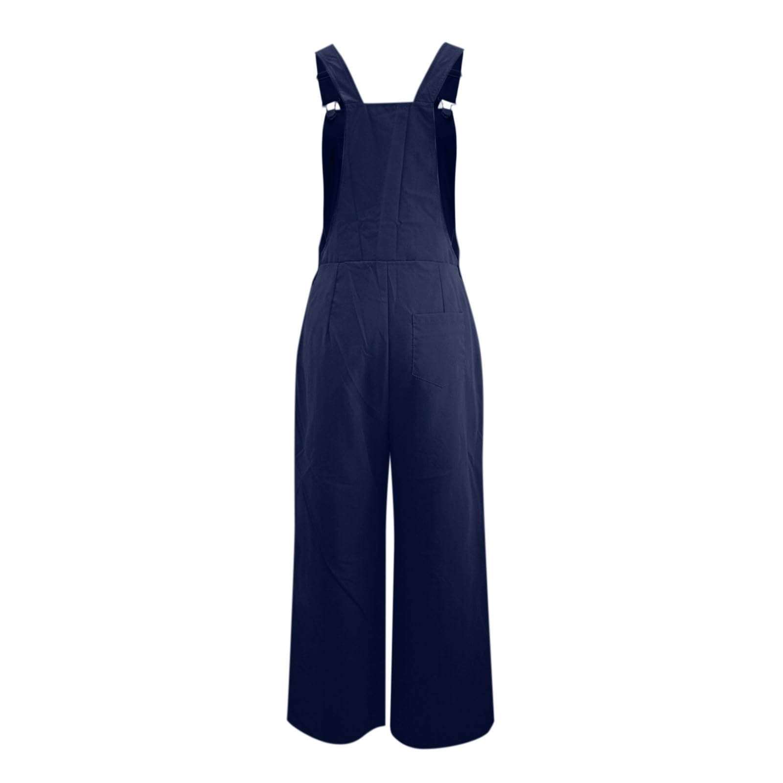 Salopette estive da donna, lunga, da lavoro, in cotone, oversize