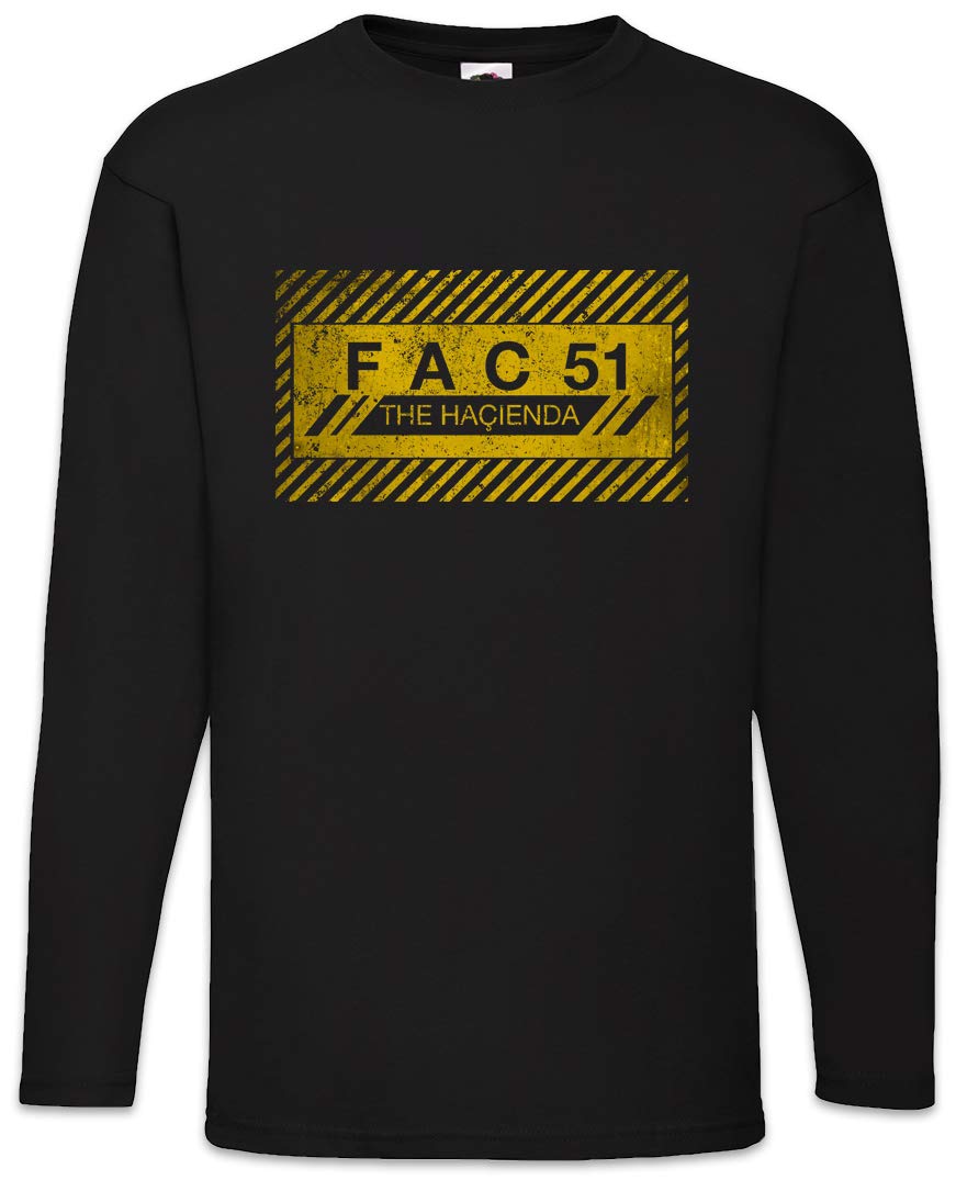 Urban Backwoods Men's Black Fac 51 The Hacienda I Long Sleeve T-Shirt Size 2XL