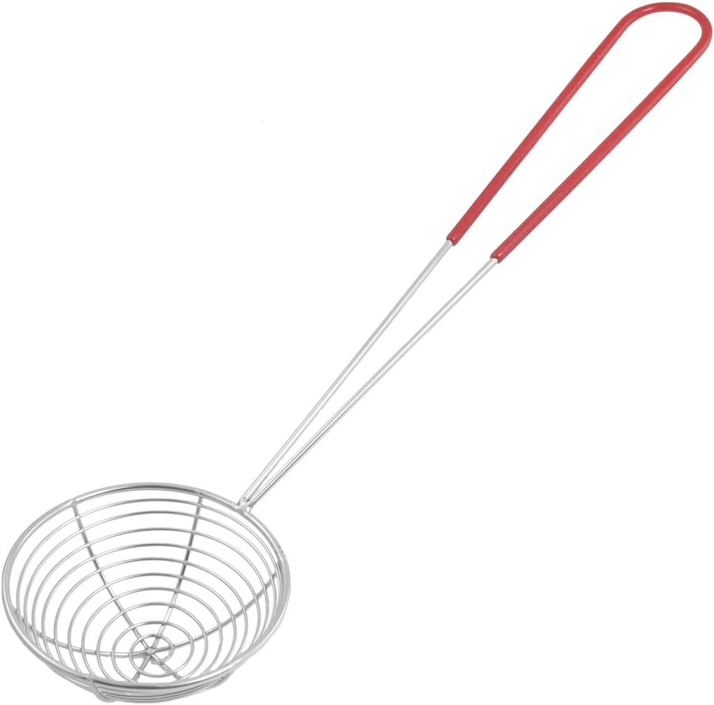 Stainless Steel Fine Spiral Mesh Ladle Strainer 8.6 Inch