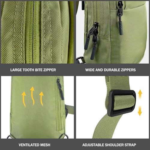 LLi Cufite Mini Sling Bag Waterproof Crossbody Chest Bag, Small Crossbody Casual Trendy Travel Phone Bag for Men Women3