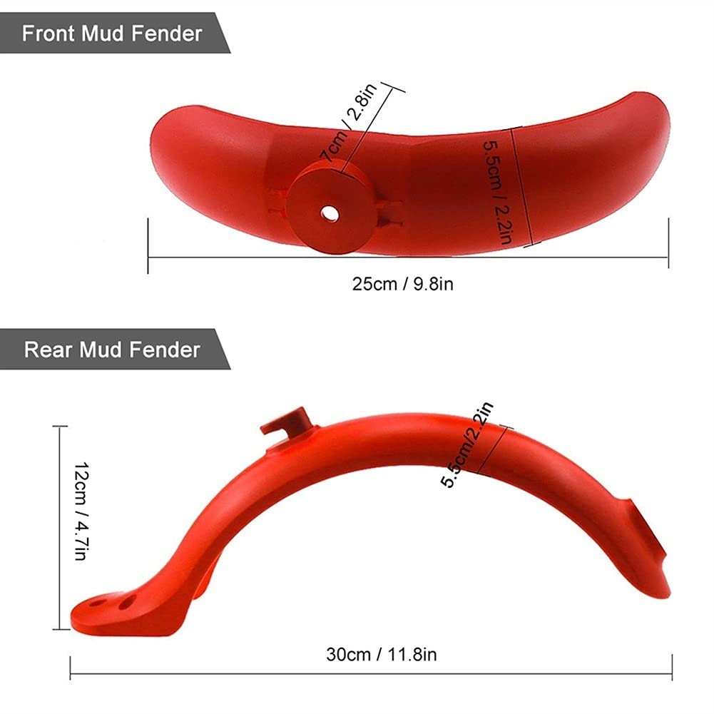 Scooter Fender Rear Front Mud Guard Fenders Set Mudguard Tyre Splash Replacement For Xiaomi Electric Scooter Accessories