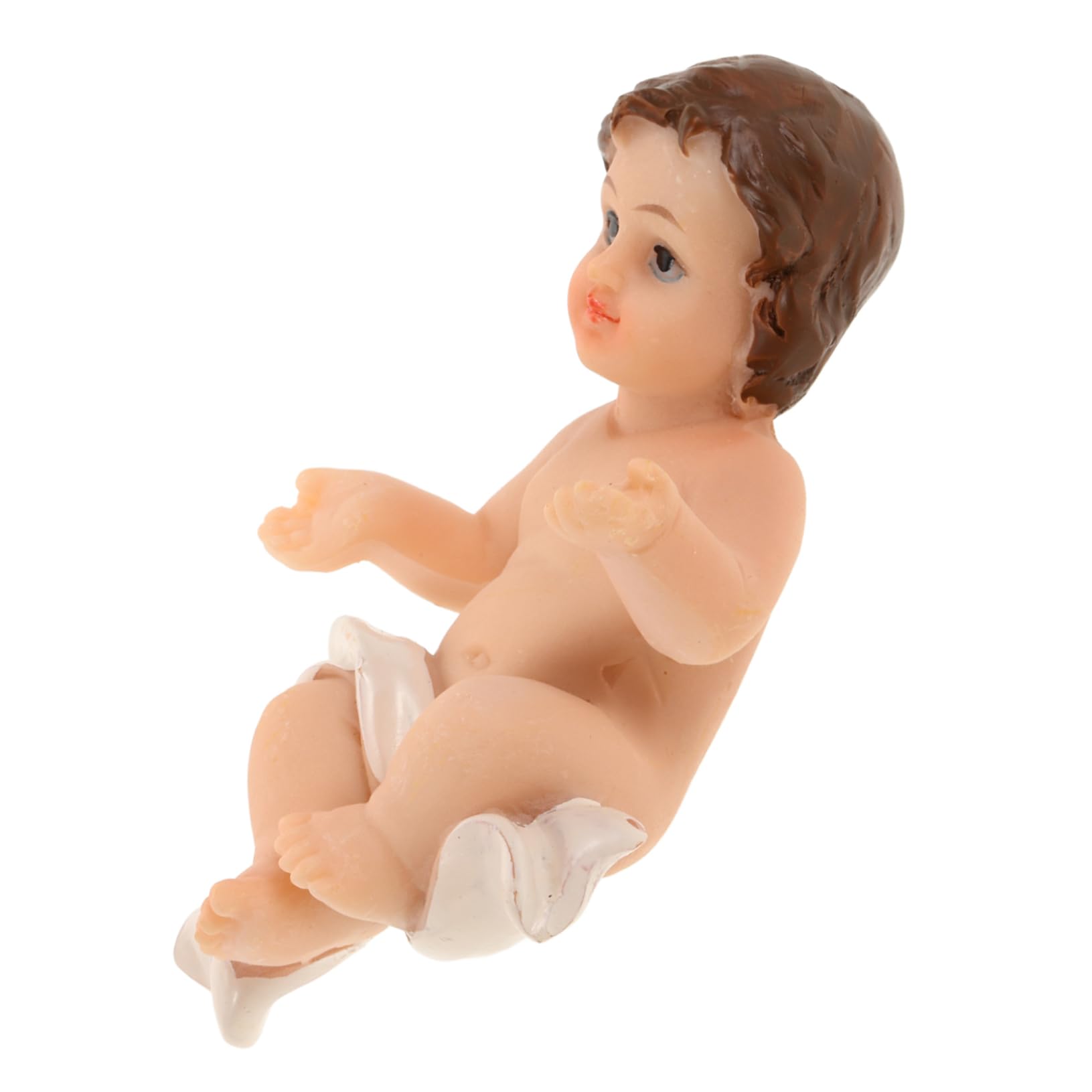Alipis Beautiful Statue Resin Craft Figurine Lifelike Baby Jesus for Home and Office Decor