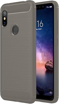 Anjoo Compatible para Funda Xiaomi Redmi Note 6 Pro, Carcasa Redmi Note 6 Pro Carbon Fibre Texture Suave y Flexible TPU Silicona Cases Parachoques Protectora para Redmi Note 6 Pro,Gris Anjoo Compatible para Funda Xiaomi Redmi Note 6 Pro, Carcasa Redmi Note 6 Pro Carbon Fibre Texture Suave y Flexible TPU Silicona Cases Parachoques Protectora para Redmi Note 6 Pro,Gris