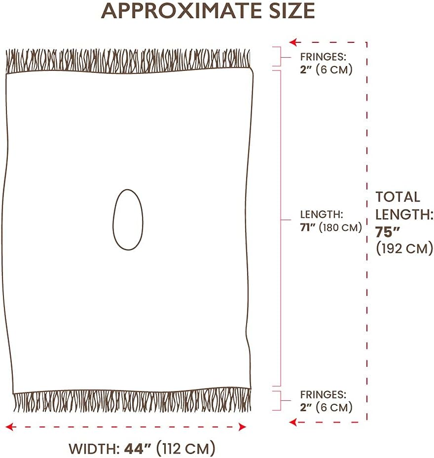 Gamboa Genuine Alpaca Hooded Poncho + Warm Alpaca Socks