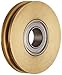 Dynaroll Miniature Precision Motion Control Brass Pulley with Ball Bearing, Double Shielded, Stainless Steel