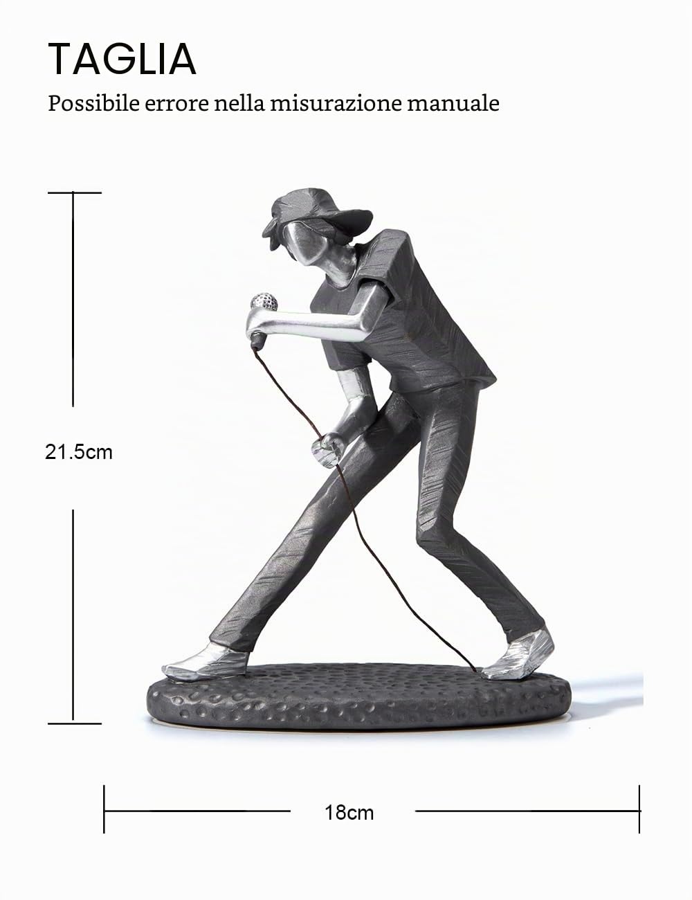 HAUCOZE Statua Musicista Scultura Musicale Figurina Moderna Decorazione Arte Pianoforte Regalo per Famiglia Amici Amanti Resina 22cm