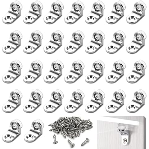 30 Pcs Metal Shelf Pegs with Suction Cups Cover