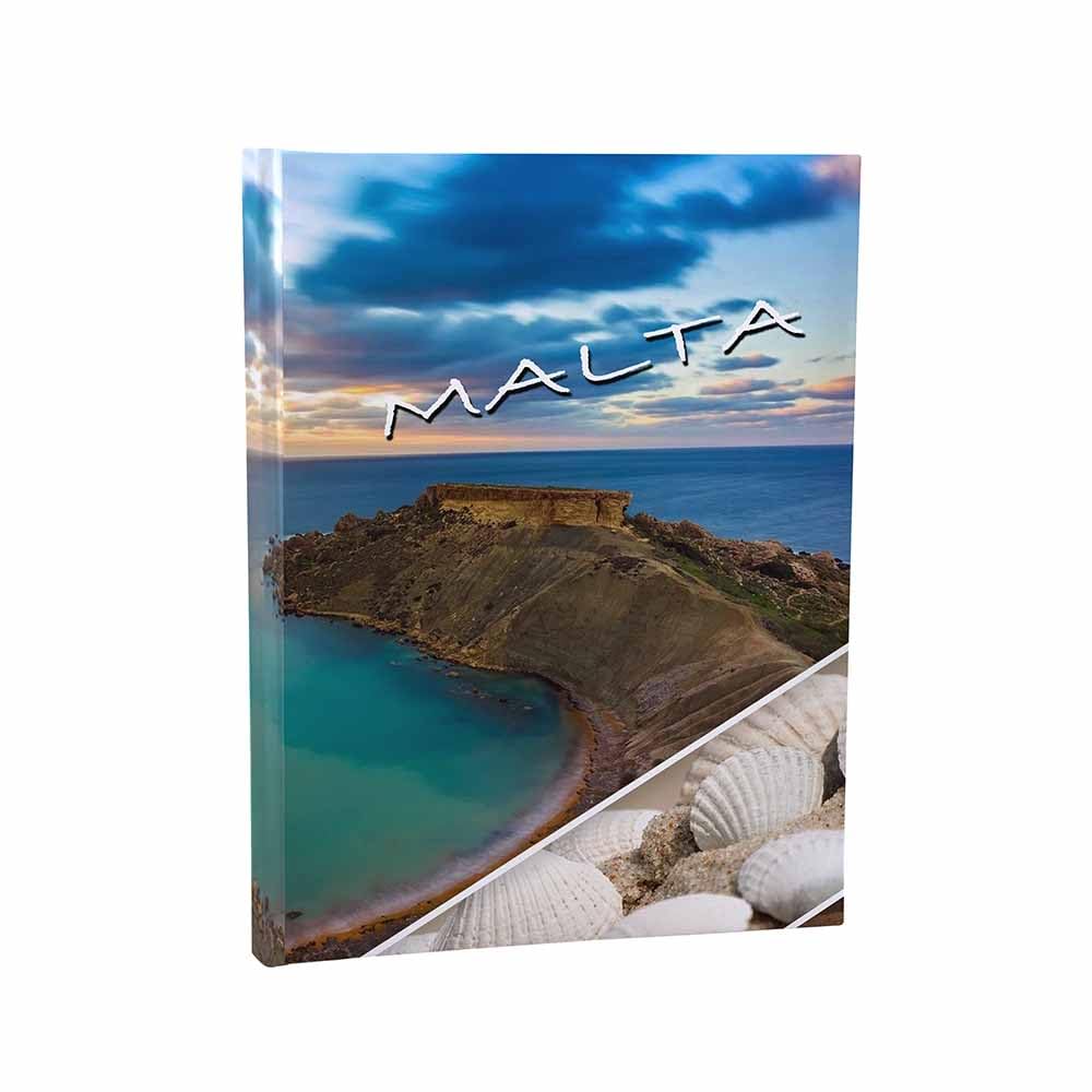 Urlaubsfotoalbum: Malta, Fototasche für Fotos, Taschen-Fotohalter für lose Blätter, Urlaub Malta, Handgemachte Fotoalbum (15x21 | für 120 Fotos)