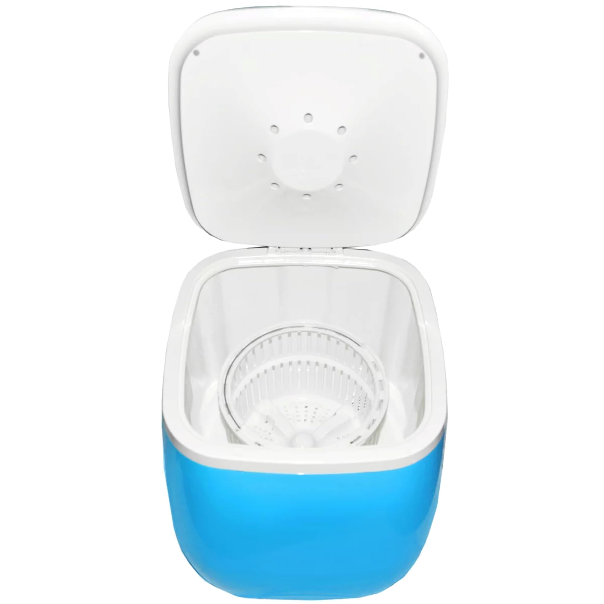 Syntrox Germany Miniwaschmaschine, geräuscharmer Betrieb, Gewicht: ca. 5,5 kg, Schleudern bei 280 U/Min, Campingwaschmaschine, Energiesparend, Platzsparend (Blau)