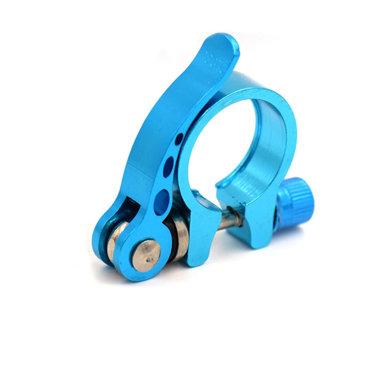 KESYOO Blue Quick Release Seatpost Clamp for Road and Bikes Lightweight Aluminum Alloy Easy Tool Installation Bike Seatpost Clamp