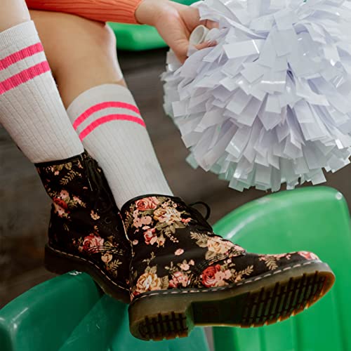 eallco Meias femininas atléticas de trabalho de panturrilha meias de corrida longas acolchoadas 6 pa