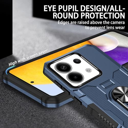 Coque résistante aux chutes pour Redmi Note 13 Pro avec béquille rotative intégrée