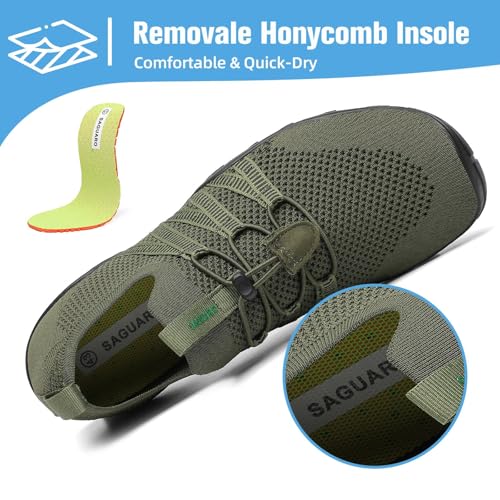 Image of Mishansha Water Shoes for Women Men, Quick-Dry Barefoot Swim Shoes with Drainage Holes, Lightweight Aqua Shoe for Beach Pool River Boating Yoga Walking