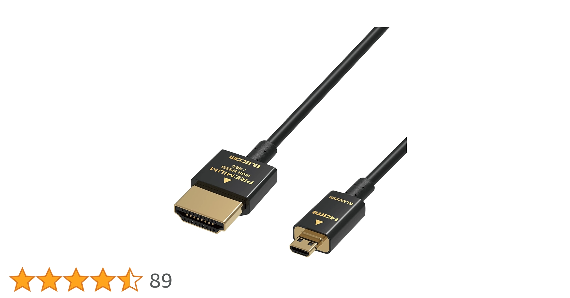 エレコム HDMI ケーブル 1m 4K × 2K対応 スーパースリム 送料込み Amazon | エレコム HDMI ケーブル 極細 ハイスピード 2m