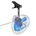 Wentylator samochodowy 12 V, 25 W, mini wentylator z klipsem do samochodu, przenośny wentylator oscylujący, wydajny wentylator, na deskę rozdzielczą, elektryczny wentylator samochodowy z wtyczką do zapalniczki samochodowej, na lato, do samochodu, rozmiar L