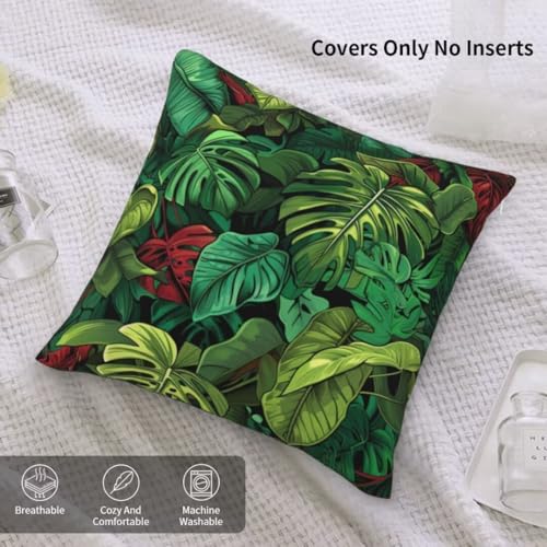 Housse de coussin vert en velours 45x45 pour rénover votre canapé - 6