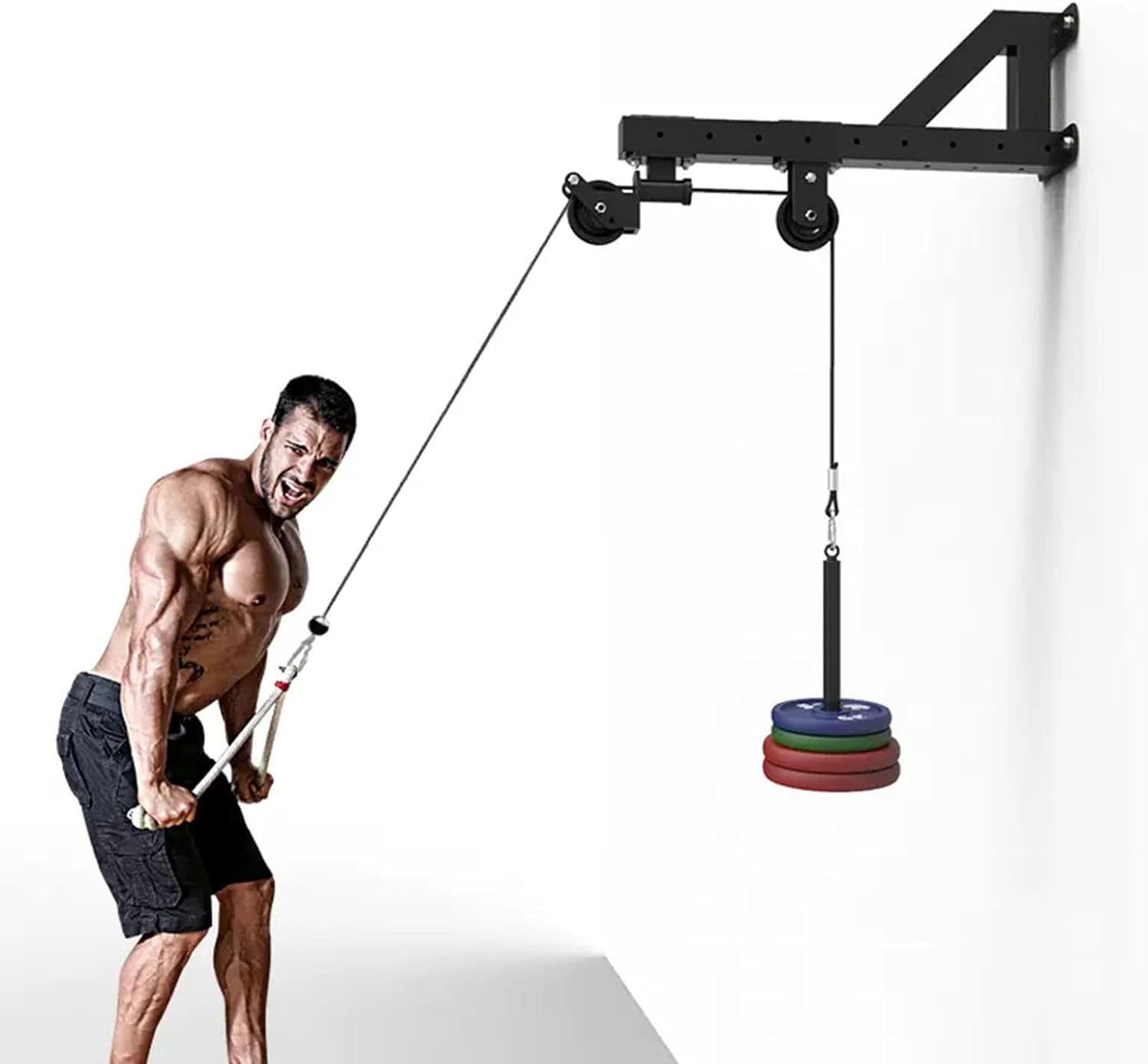 IRIS Wall-Mounted Cable Pulley System, Pulley Cable Machine Attachment System, Gym Cable for Triceps Extensions, Biceps Curl, LAT Pull Downs, Forearm (B0D7CV8MLH) Amazon Price History, Amazon Price Tracker