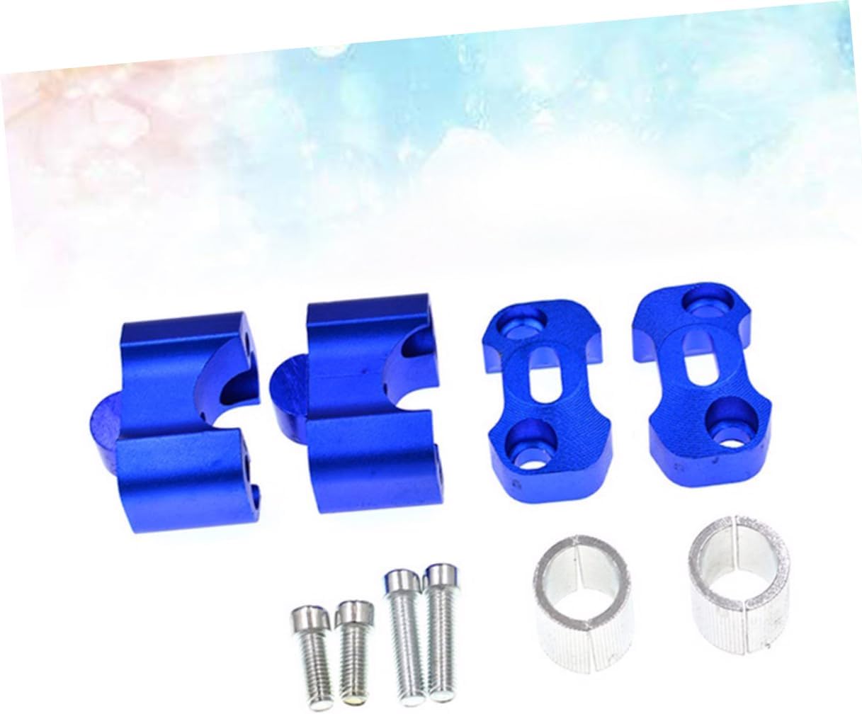1pc Adjustable Aluminum Handlebar Risers for Dirt Bikes Atvs Blue Clamps for Enhanced Riding Comfort and Control
