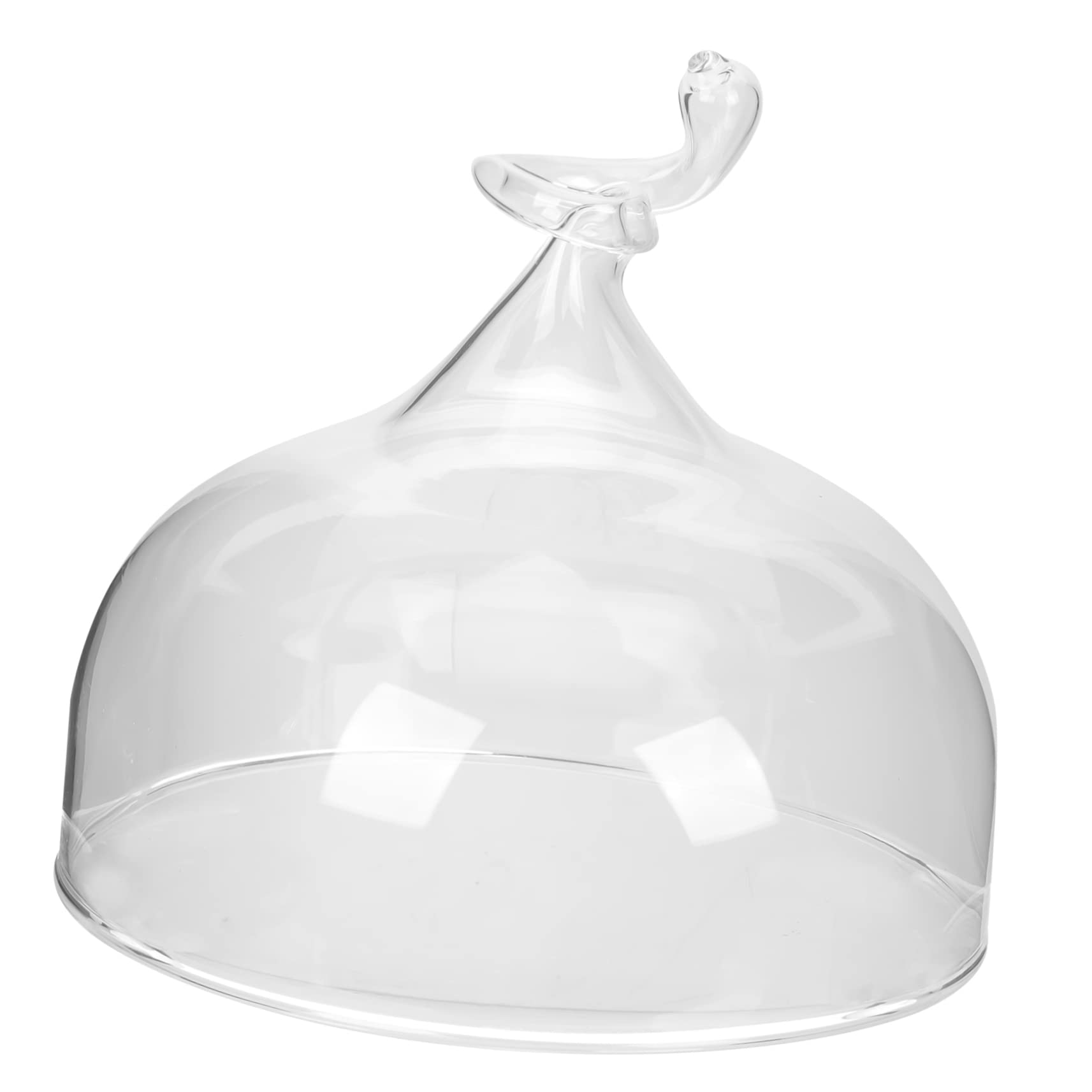 Cabilock Clear Glass Cake Dome High Elegant Dessert Display Cover for Home Use Easy to Clean Store Stylish Kitchen for Friends