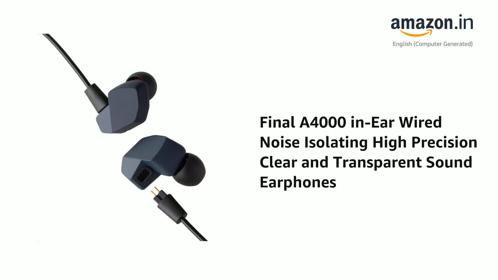 final A4000 in-Ear Wired Noise Isolating High Precision Clear and 