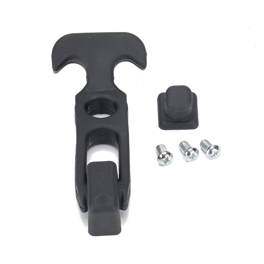 Cnfang4 Motorcycle Universal Rubber Flexible T-Handle Hasp Draw Latch Accessaries For RV Tool Box Cooler for Golf Cart Trucks Engineering Machine Hood Farm Equipment Powersport Part