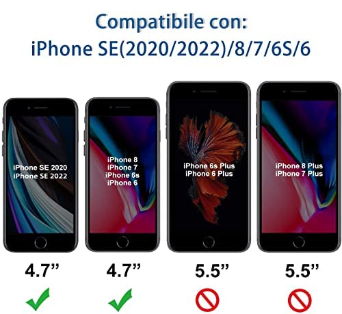 Tigratigro[2 Pezzi Vetro 2.5D per iPhone SE2022