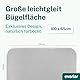 everlar® Bügeldecke I Qualität Made in Germany I Tisch Bügelmatte zum bequemen Bügeln zu Hause & unterwegs I 100 x 65cm I Bügelunterlage I Hitzebeständig I Obermaterial 100% Baumwolle