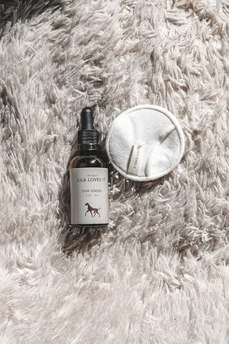 LILA LOVES IT Ohrpflege für Hunde - natürlicher Entzündungsschutz, beruhigt und erfrischt, stärkt die Widerstandskraft empfindlicher Hundeohren, vegan, Ohr-Engel, 50 ml