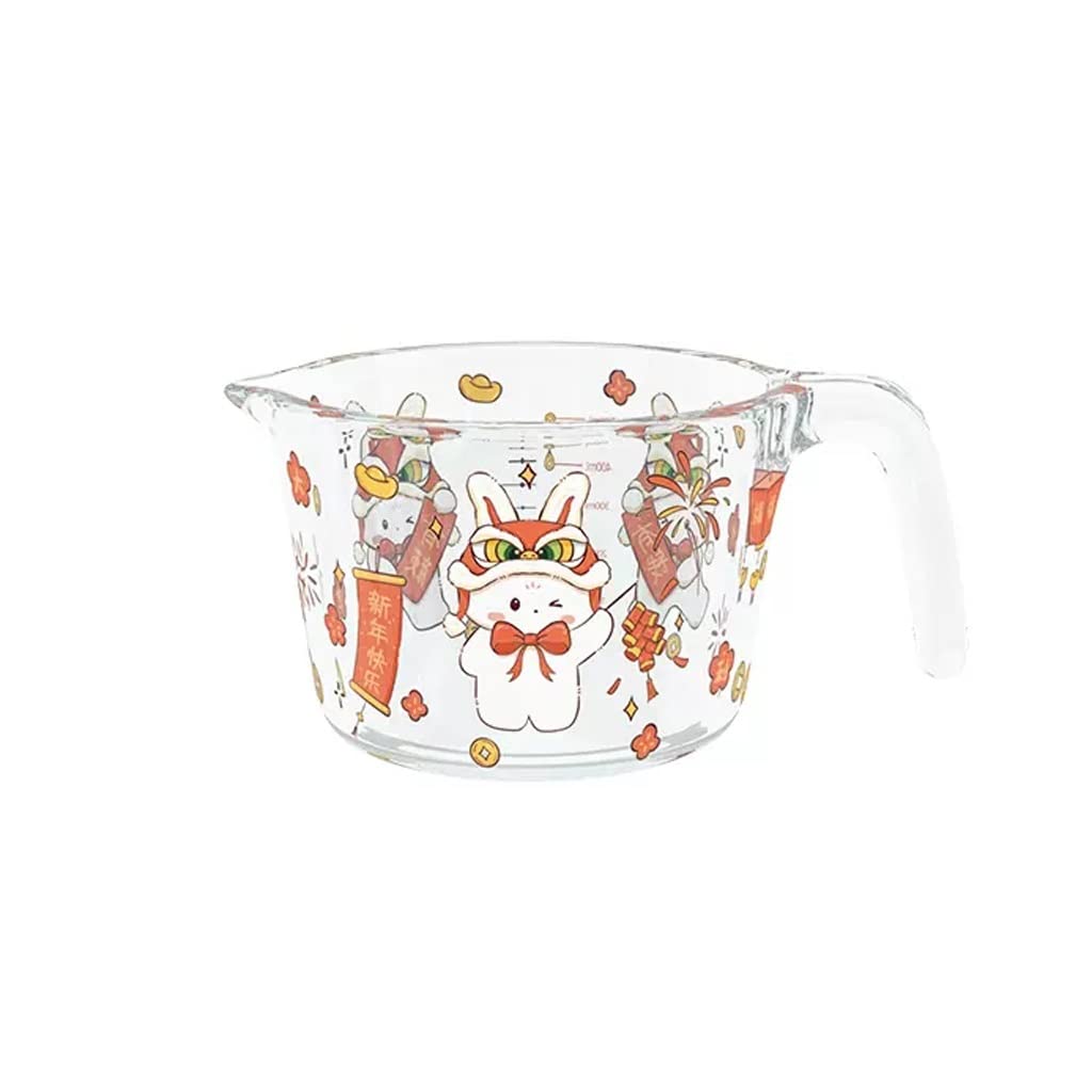 Tasse graduée en verre borosilicate XMING haute résistance thermique cuisine