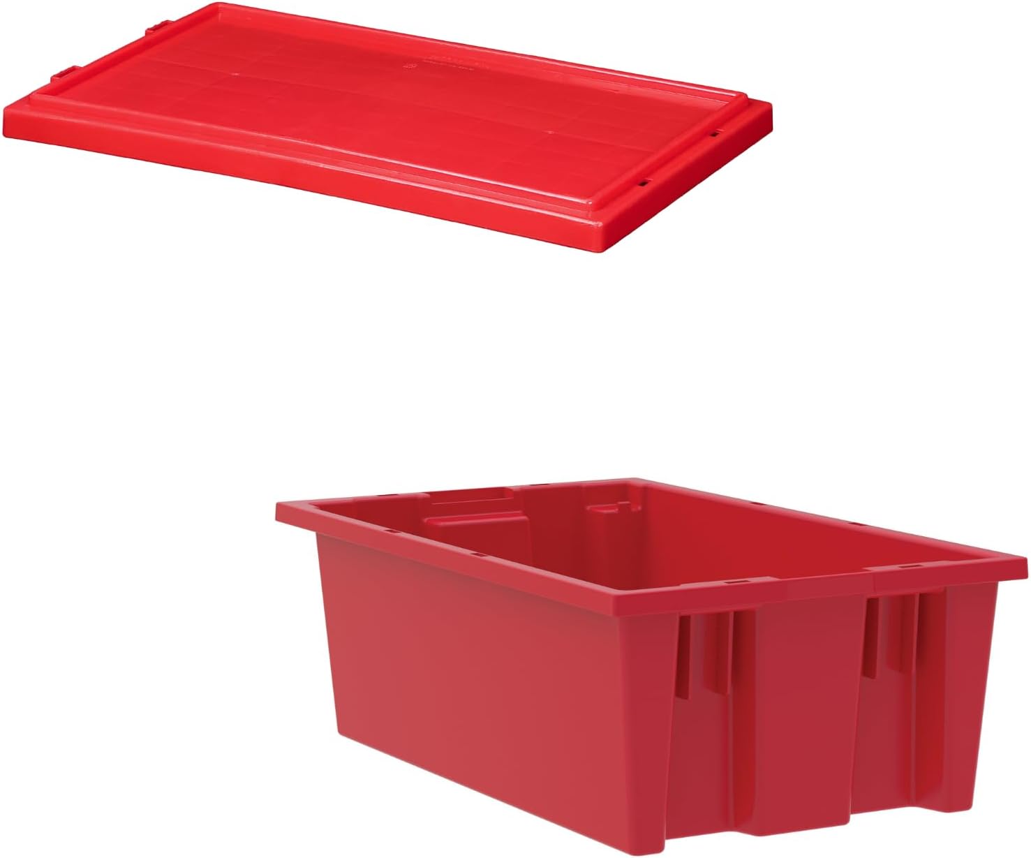 Akro-Mils Lid for Nest & Stack Totes 35180/35185 (35181RED) Red + Akro-Mils Lid for Nest & Stack Totes Red