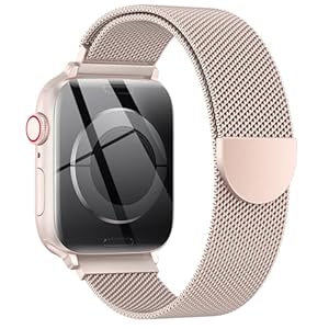 Original Milanese Loop Compatible with Apple Watch Straps 38mm 40mm 41mm 42mm 44mm 45mm 46mm 49mm Women & Men, Magnetic Clasp Adjustable Metal Bands for iWatch Series 11 10 9 8 7 6 5 4 2,Ultra 3,SE 3