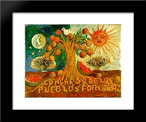 Congress of Peoples for Peace 20x24 Framed Art Print by Frida Kahlo