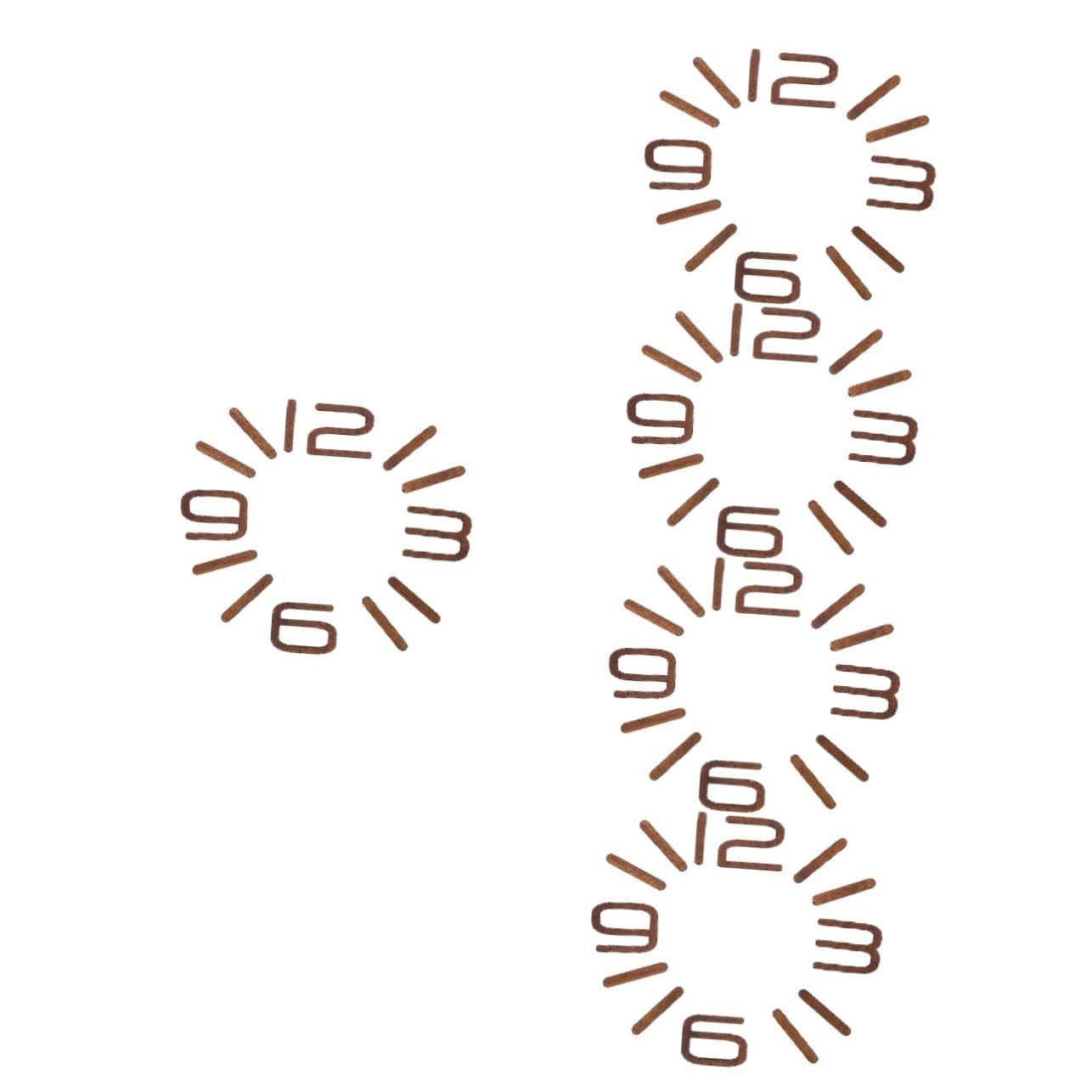 Horloges de remplacement en bois grand affichage salon lot 5