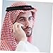 BESPORTBLE Men Arab Shemagh Headband Lightweight Durable Turban Style Head Scarf for Middle Eastern Wear Costume Accessory for Fashionable Looks