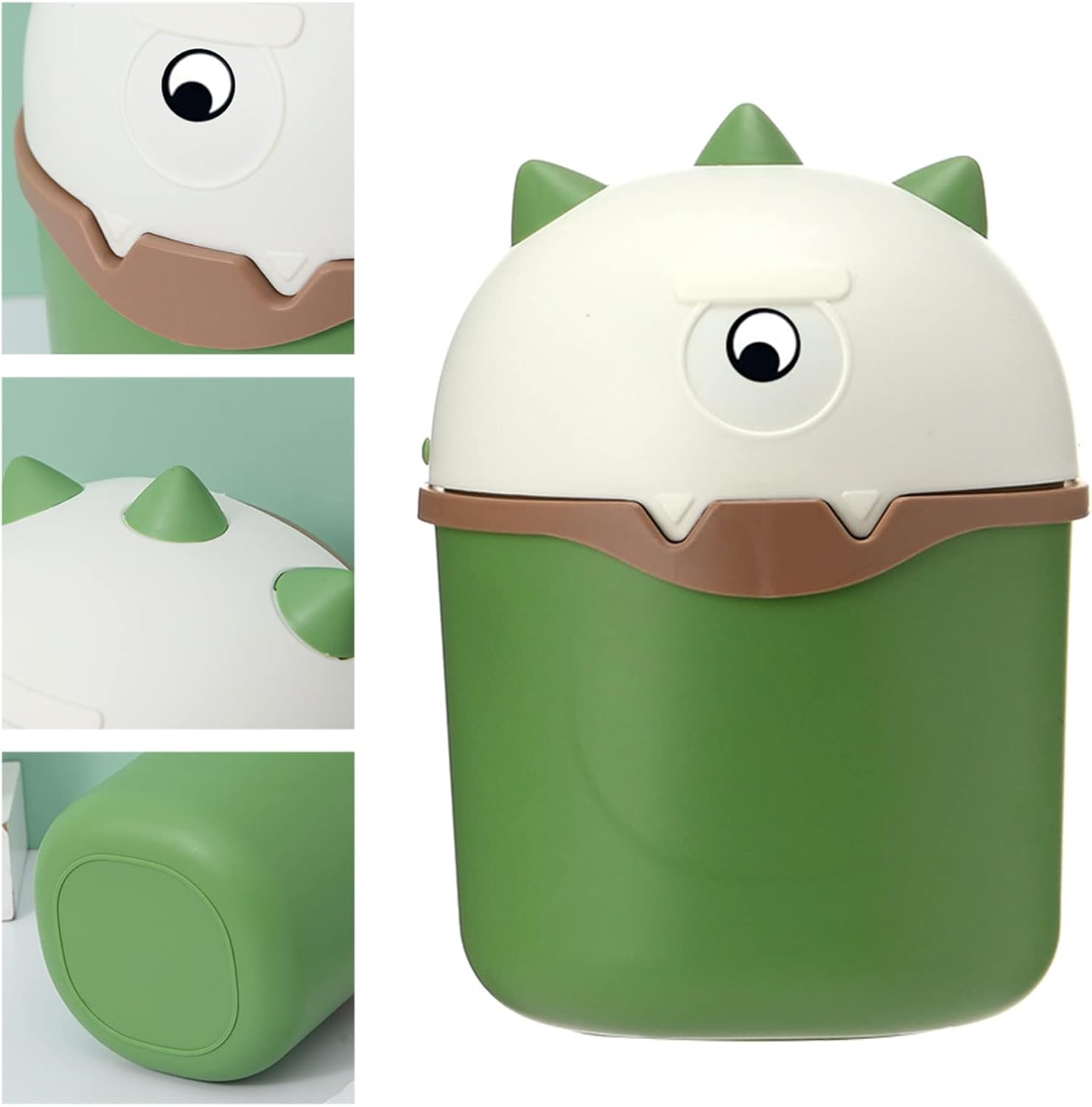 デスクトップゴミ箱ごみ廃棄物カバーボックスポータブルかわいいppのダストバケツオーガナイザー臭いのないdustbinリビングルーム ピンク 完売