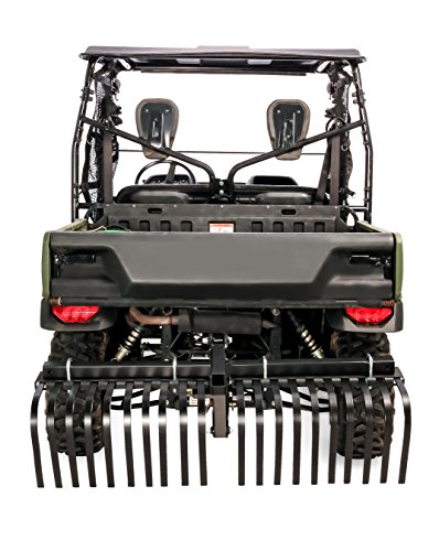 Black Boar ATV/UTV Landscape Rake Implement for Removal of Rock, Grass Clumps and Debris, Prep for Seeding, Cultivate, Establish Food Plot, Maintain Land (66002)