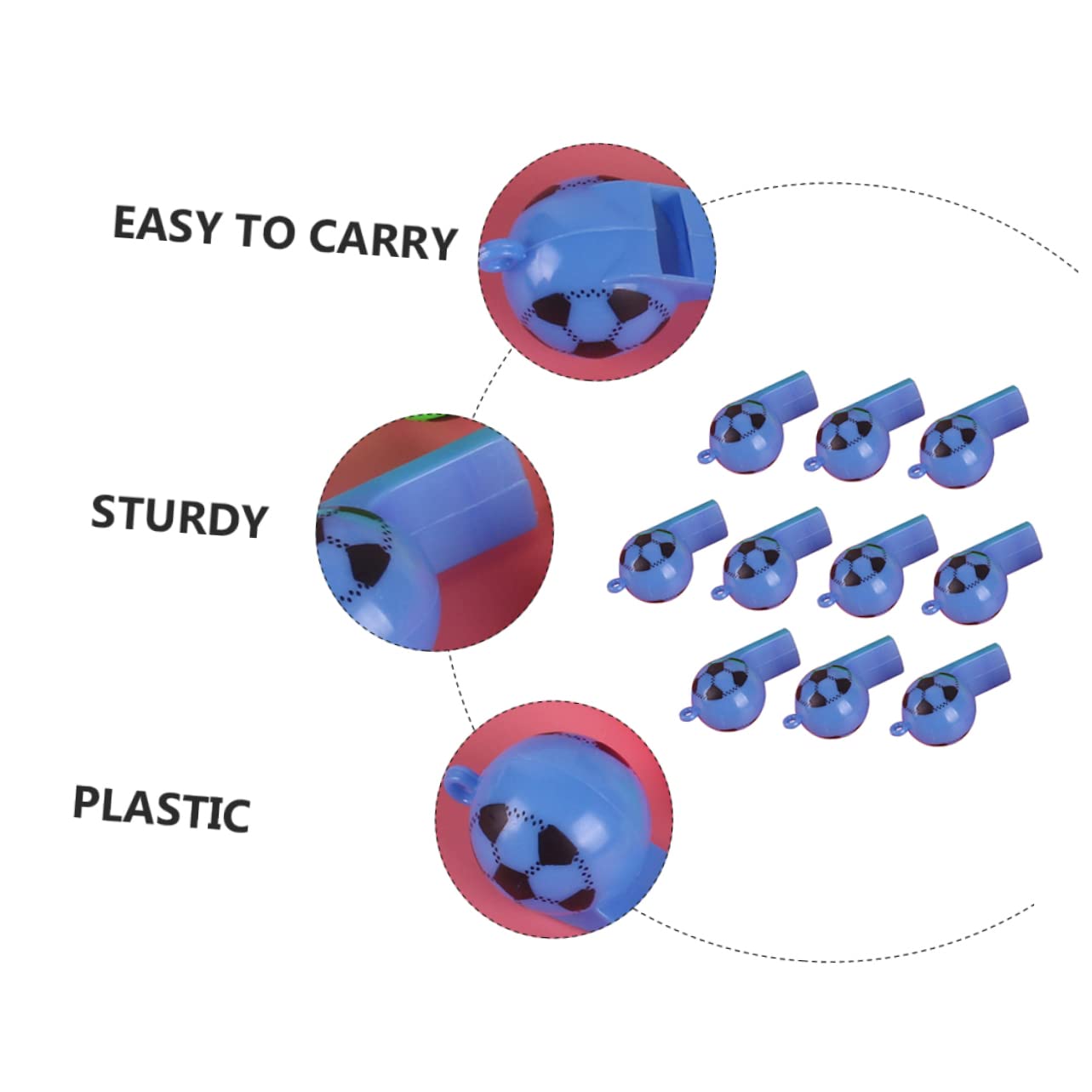 VANZACK 20pcs Football Whistle Soccer Yellow Whistle for Loud Whistle Sport Adults Safety Whistle Whistles Whistle Bulk Hyper Finger Whistle Referee Football Plastic