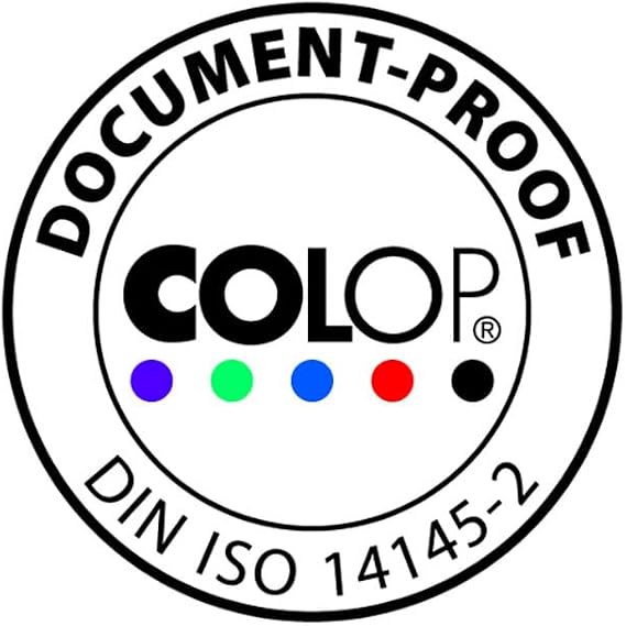 COLOP Self-Inking S Model Line Dater, Non-Toxic and Water Based Ink, Adjustable Date Stamp (S-120/WD Message Dater, 5/32)