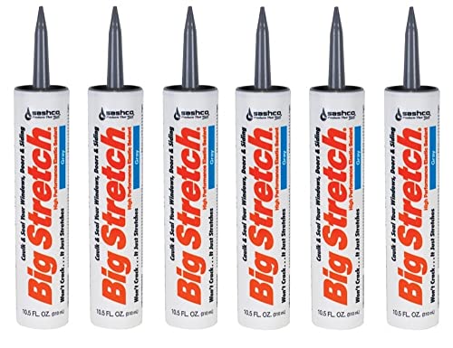 Sashco 6 Pack Sellador Acrílico 10.5 oz Gris miniatura 1